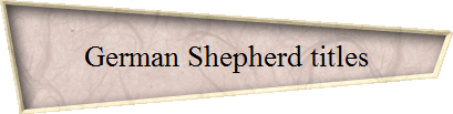 German Shepherd titles