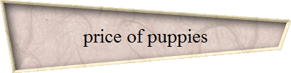 price of puppies